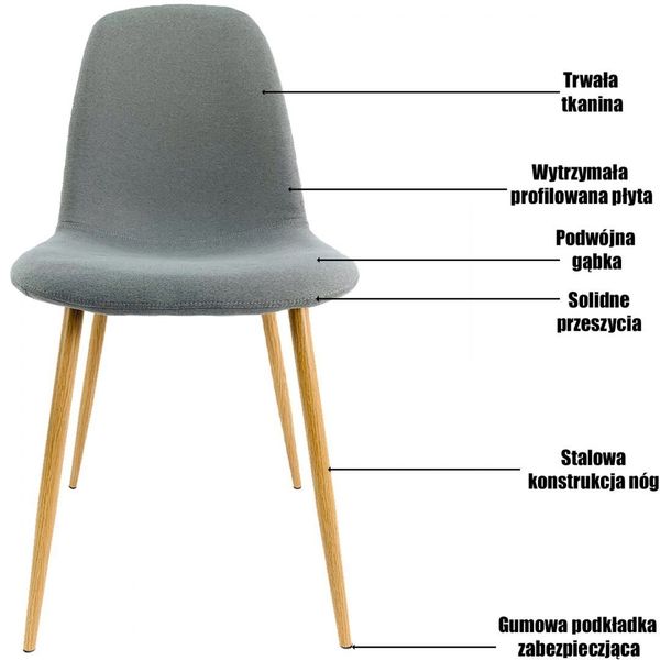 Krzesło tapicerowane GIULIA VELVET GREEN zdjęcie 12