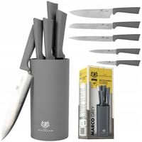 ZESTAW NOŻY KUCHENNYCH KOMPLET OSTRE NOŻE BLOK 5