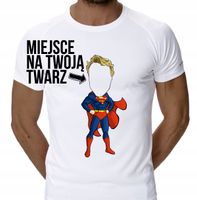 Koszulka Z TWOIM ZDJĘCIEM superman karykatura