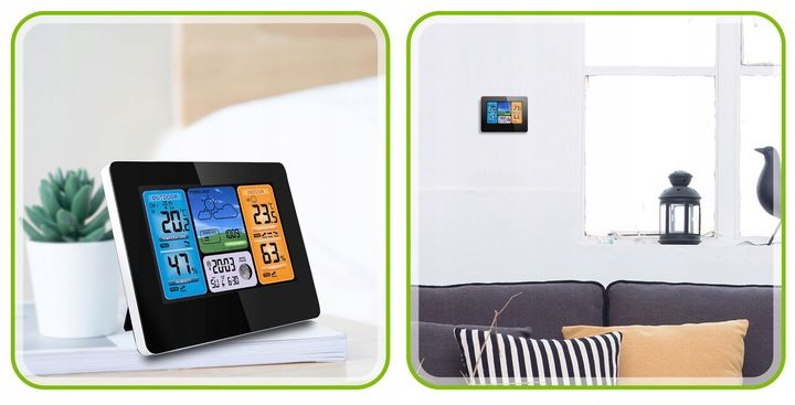 BEZPRZEWODOWA STACJA POGODY POGODOWA HIGROMETR zdjęcie 13