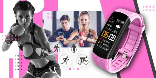 Smartband Giewont Fit&GO Duo GW200-4 - Black + Pasek Think Pink na Arena.pl