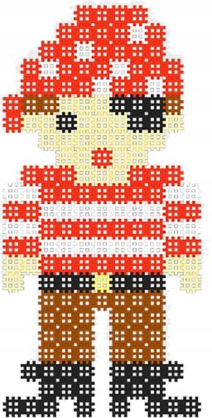 Micro Waffle PIRAT Marioinex 230 elementów - obraz puzzle zdjęcie 8