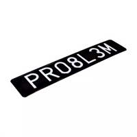 Czarna tablica rejestracyjna PRO8L3M