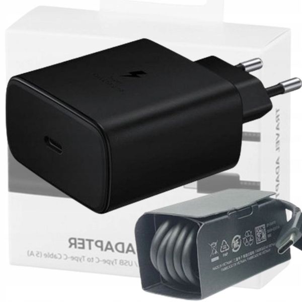 Ładowarka sieciowa Samsung USB typ C USB 45W +kabel zdjęcie 1
