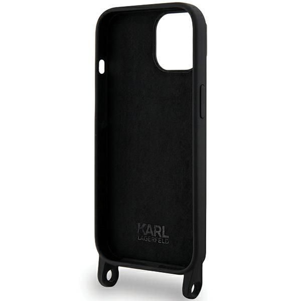 Etui Karl Lagerfeld do iPhone 15, iPhone 14, iPhone 13, Czarny zdjęcie 6
