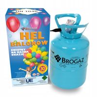 Butla z Helem jednorazowa do 30 balonów 0,25m3