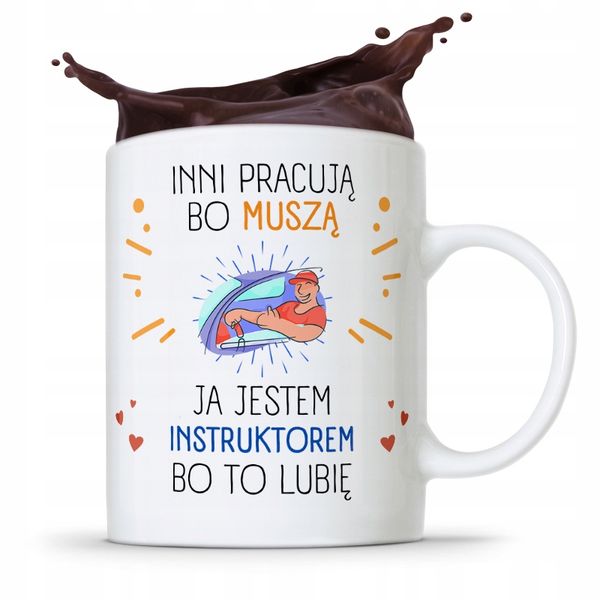 Dla Instruktora Kubek Prezent Jestem Instruktorem Z Nadrukiem Ze Zdjęciem zdjęcie 1