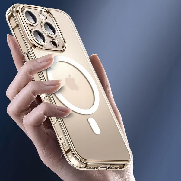 Etui do iPHONE 16 PRO MAX WZMACNIANE 360° SHOCK CLEAR CASE do MagSafe+SZKŁO zdjęcie 7
