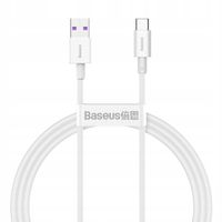 2 x Kabel USB-C Baseus 66W Szybkie Ładowanie 1m DO Telefonu Biały