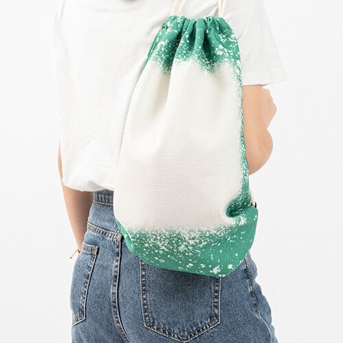 Worek na plecy Bleached Starry Green do sublimacji zdjęcie 3