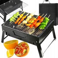 GRILL OGRODOWY TURYSTYCZNY PRZENOŚNY WĘGLOWY DUŻY