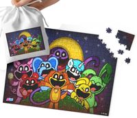 PUZZLE - SMILING CRITTERS WZORY Z BAJEK PREZENT 110EL + WORECZEK