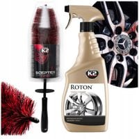 Zestaw do Czyszczenia Felg i Opon K2 Roton + Szczotka K2 Scepter