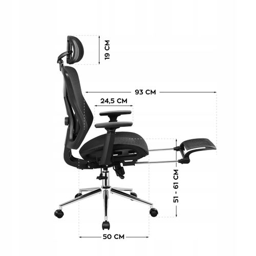 Fotel ergonomiczny Huzaro Expert 5.7 Black na Arena.pl
