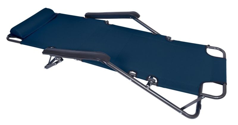 Fotel Leżak LEON granatowy zdjęcie 5