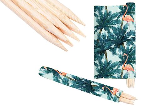 PARAWAN PLAŻOWY Palmy i flamingi z indywidualnym napisem 3 PANELE 63.3 na Arena.pl