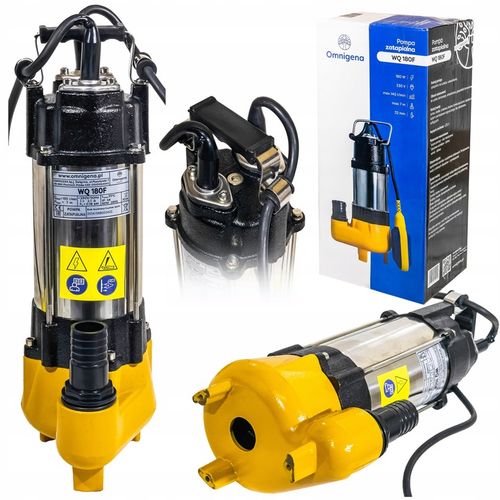 POMPA ZATAPIALNA DO WODY BRUDNEJ CZYSTEJ ŚCIEKÓW WQ 180F 230V Z PŁYWAKIEM na Arena.pl