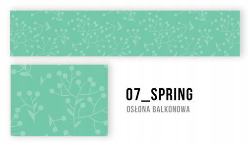 OSŁONA BALKONOWA MATA NA BALKON BIAŁA Z GRAFIKĄ BARIERKA WYMIAR na Arena.pl