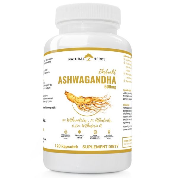 Alto Pharma suplement diety Ashwagandha 120 kapsułek EXTRACT zdjęcie 1