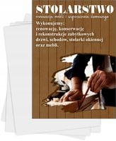 ulotki A6 reklamowe firmowe 5000 szt dużo wzorów STOLARSTWO