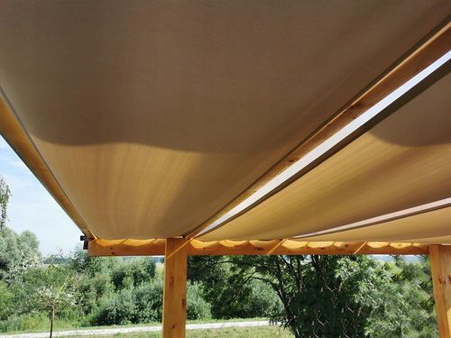 PAS ALTANOWY ŻAGIEL PRZECIWSŁONECZNY WODOSZCZELNY NA PERGOLĘ BEŻOWY 0,7X5 na Arena.pl