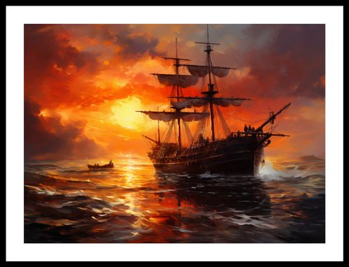 Plakat 55x40cm Ogień na Wodzie na Arena.pl