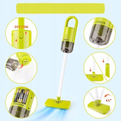 WÓZEK ODKURZACZ DUŻY ZESTAW DO SPRZĄTANIA MOP MATADI 29 AKC. DLA DZIECI na Arena.pl