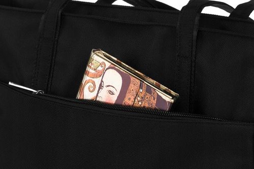 Duża torba damska PETERSON torebka shopper na ramię czarna miejska na Arena.pl