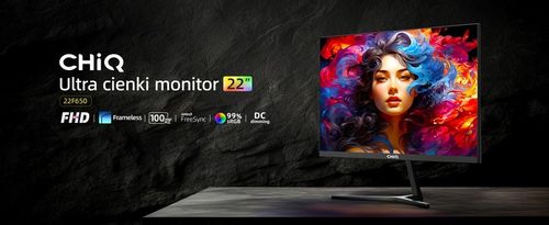 Monitor Bezramkowy 22" CHiQ 22F650,100 Hz + FreeSync, FHD PC na Arena.pl