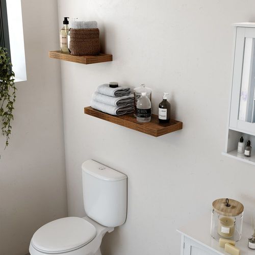 SONGMICS Półka ścienna 80x20x3,8cm BRĄZ na Arena.pl