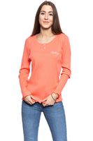 MUSTANG ANNE H RIB DAMSKA BLUZKA Z DŁUGIM RĘKAWEM 1009069 8139 S