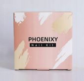 Phoenixy Zestaw do manicure hybrydowego z lampą 12 lakierami i...