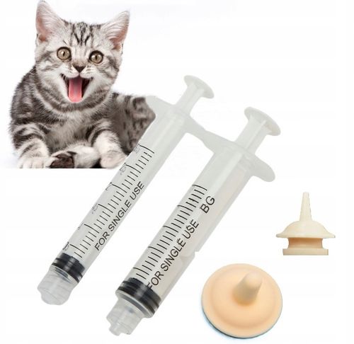 ZESTAW STRZYKAWEK DO KARMIENIA KOCIĄT SZCZENIĄT STRZYKAWKI ZE na Arena.pl