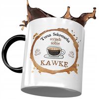 Kubek Czarny Sekretarki Teraz Strzeli Sobie Kawkę Z Nadrukiem Ze Zdjęciem