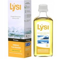 LYSI Omega 3 Tran islandzki z wątroby dorsza smak CYTRYNA 240ml