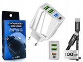 ZASILACZ KOSTKA DO SZYBKIEGO ŁADOWANIA PRZEWÓD MOCNY W OPLOCIE USB-C 100W