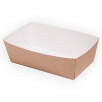 opakowanie tacka na frytki 12x6x3,7 cm 100szt