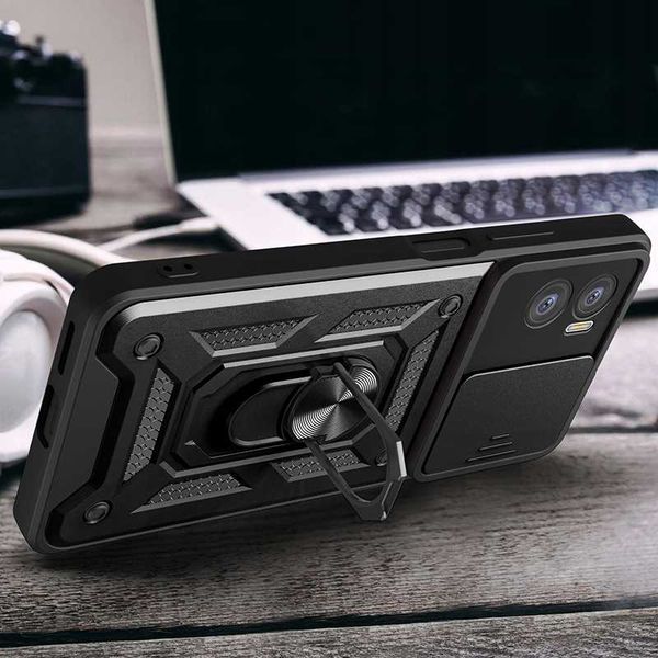 Spacecase Camring Moto E22 Black zdjęcie 4