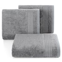 Ręcznik kąpielowy Laris 50X90 cm stalowy modal bawełna 550 g/m²