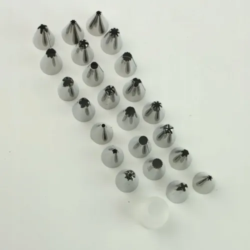 KOMPLET 20 KOŃCÓWEK DO DEKORACJI TORTÓW ZESTAW CUKIERNICZY RÓŻNE WZORY na Arena.pl