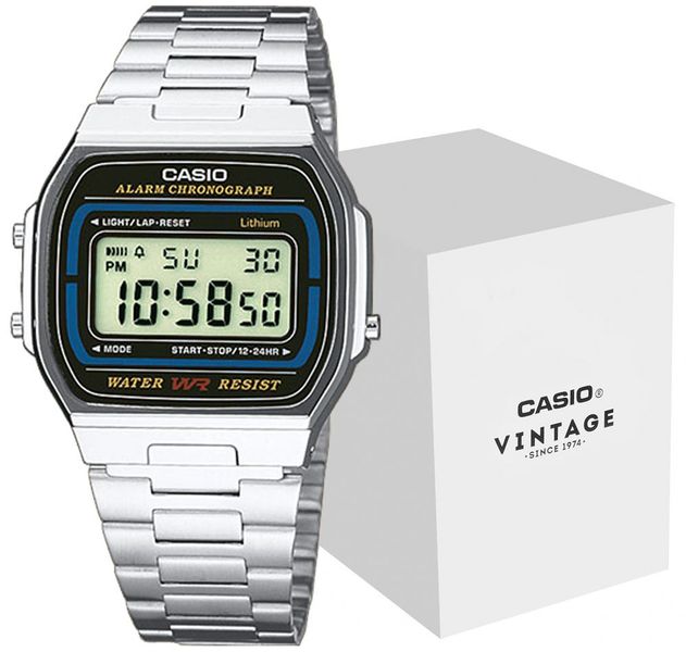 zegarek casio a164wa-1ves unisex zdjęcie 1