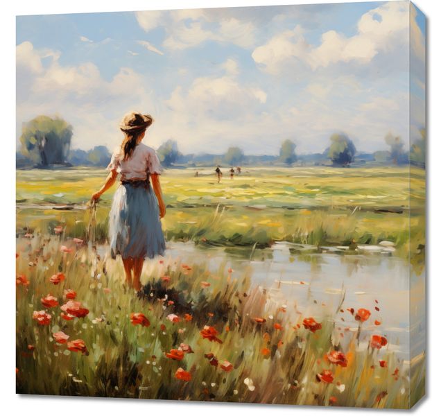Obraz 70x70cm Wiejski Spokój zdjęcie 1