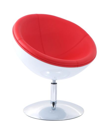 Fotel Mercury K-biały, S-czerwone D2 na Arena.pl