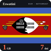 Karta eSIM Internet Eswatini 1 GB na 7 dni - bez rejestracji