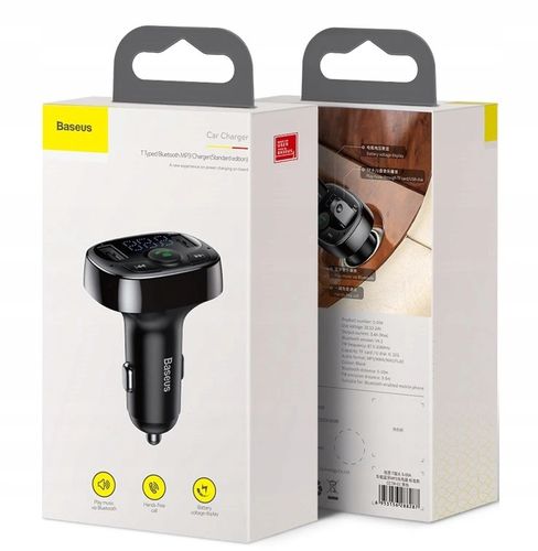 Baseus Transmiter Fm Bluetooth Ładowarka Mp3 2Xusb na Arena.pl