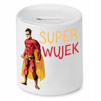 Skarbonka Dla Wujka Super Wujek Super Uncle Z Nadrukiem Ze Zdjęciem