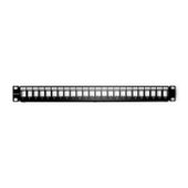 Qoltec Patch panel 24 porty | UTP blank