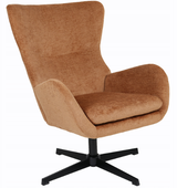 Fotel obrotowy MARTIN złoty szenil wygodny wypoczynkowy do domu biura