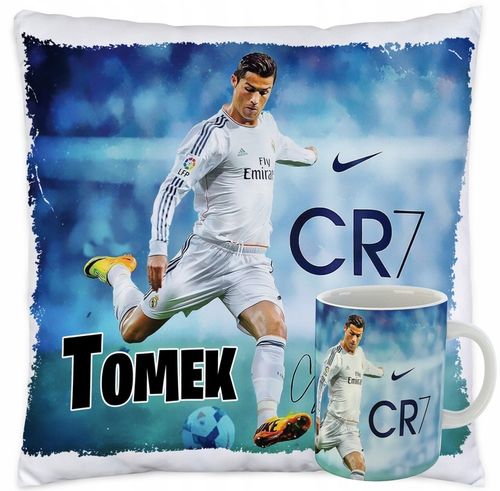 Kubek i Poduszka dla fana CRISTIANO RONALDO CR7 na Arena.pl