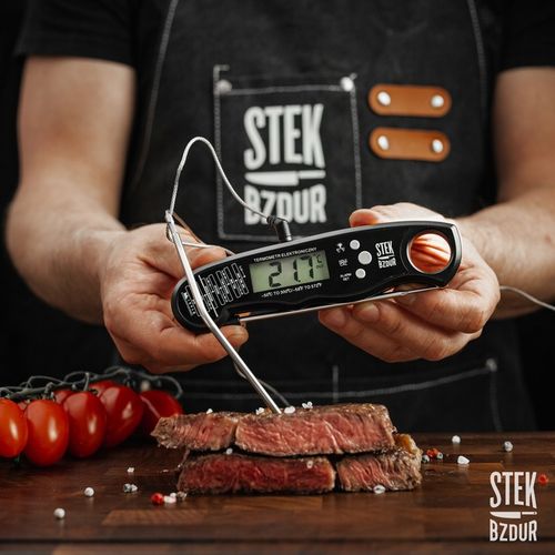 Termometr Kuchenny Cyfrowy do Mięsa Steków Żywności STEK BZDUR LCD Sonda na Arena.pl